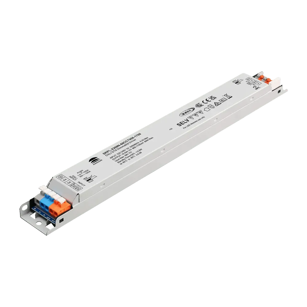 60W DALI2 DT8, AC-PUSH, Tunable white, Linear constant current LED driver, NFC