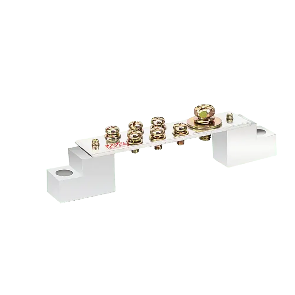 Earthing bar with insulator, 250A, number of poles: 7