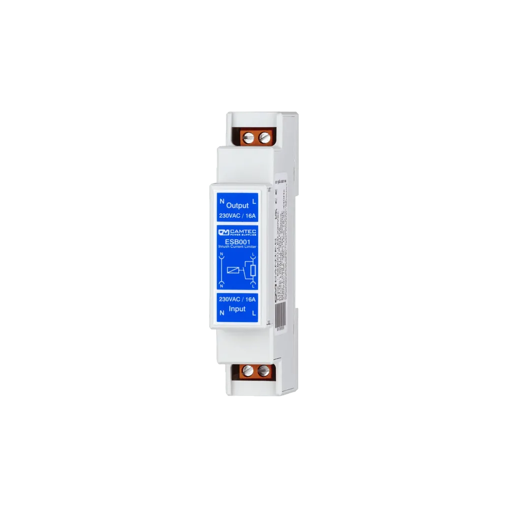 Inrush current limiter (DIN rail version), 24A, ultra-compact