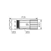 Housing M23 cable connector Power