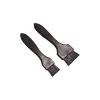 ESD conductive flat brushes for assemblies - natural bristles