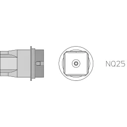 NQ25 hot air nozzle 18x18mm