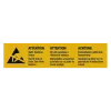 ESD warning symbol - German, English and French, 1000 pieces