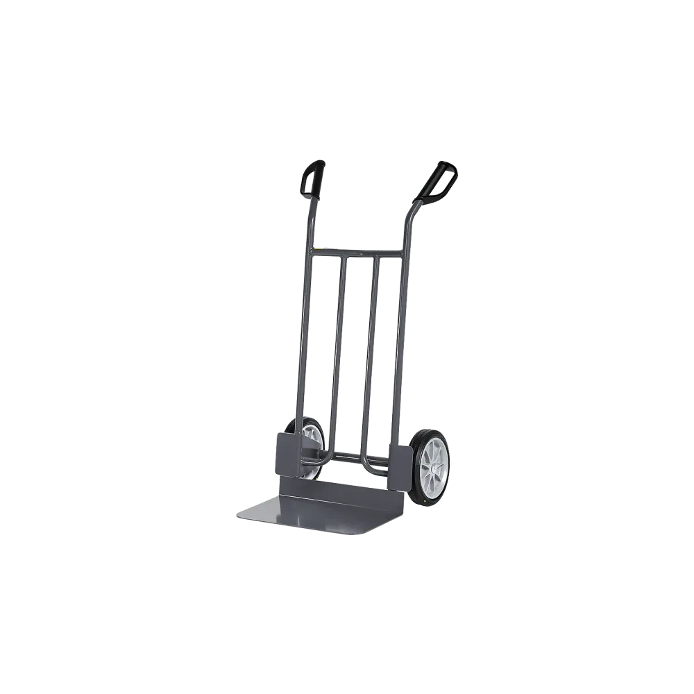 ESD tubular steel trolley 250 kg, height 1150 mm, wide bucket