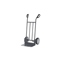 ESD tubular steel trolley 250 kg, height 1150 mm, wide bucket