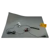 Workstation set gray 120x60cm