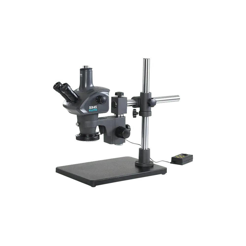 SX45 Elite stereo zoom eyepiece microscope binocular device with column stand