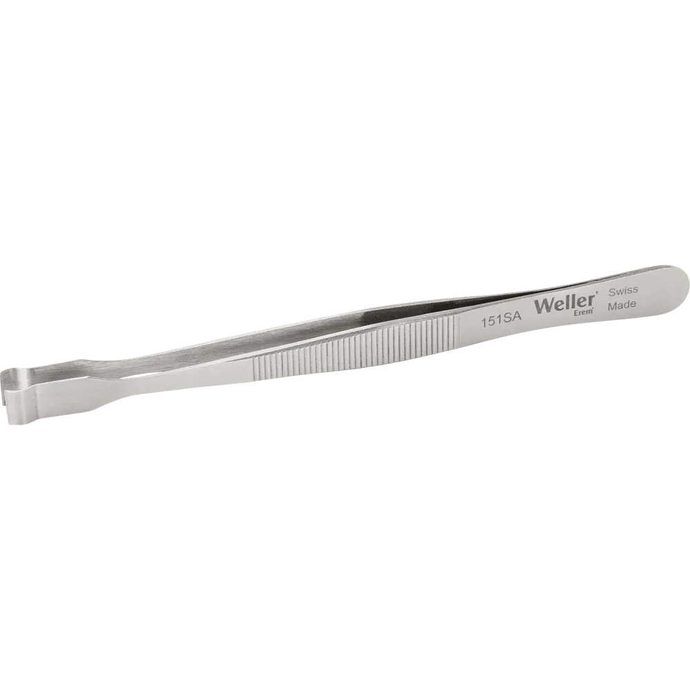 SMD tweezers with round tips Ø 3 mm, 6 mm