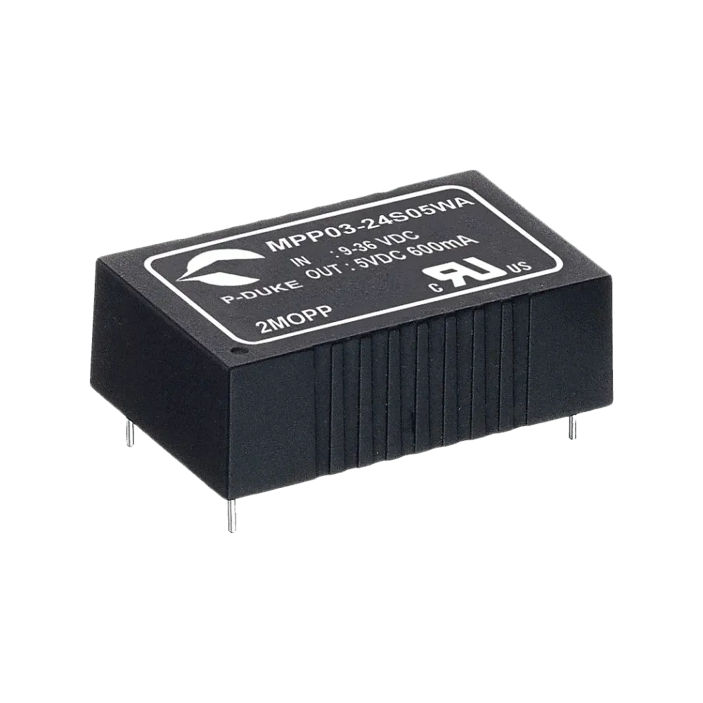 3W medical DC/DC converter, input 36...75V, output 15V/0.2A