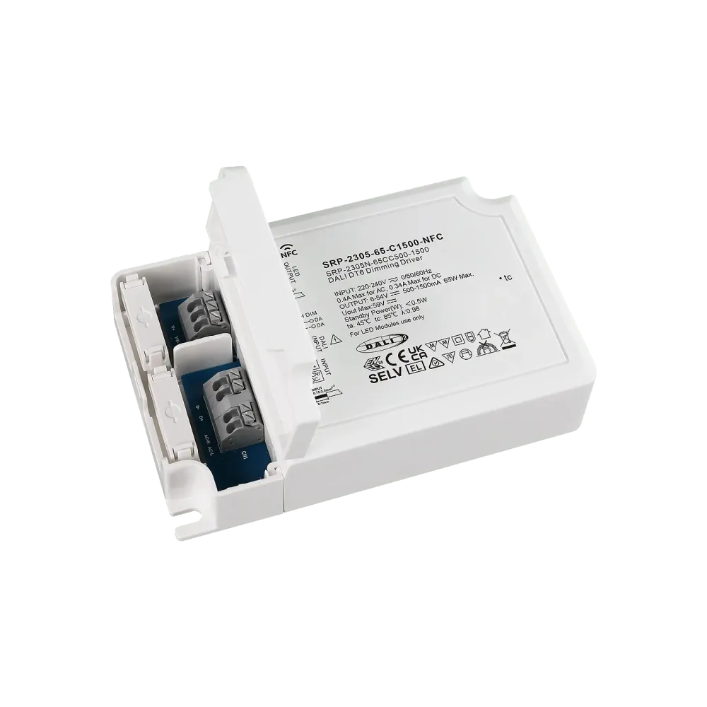65W DALI2 DT6, AC-PUSH, constant current LED driver, NFC