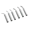 Pack with 6 curved nozzles