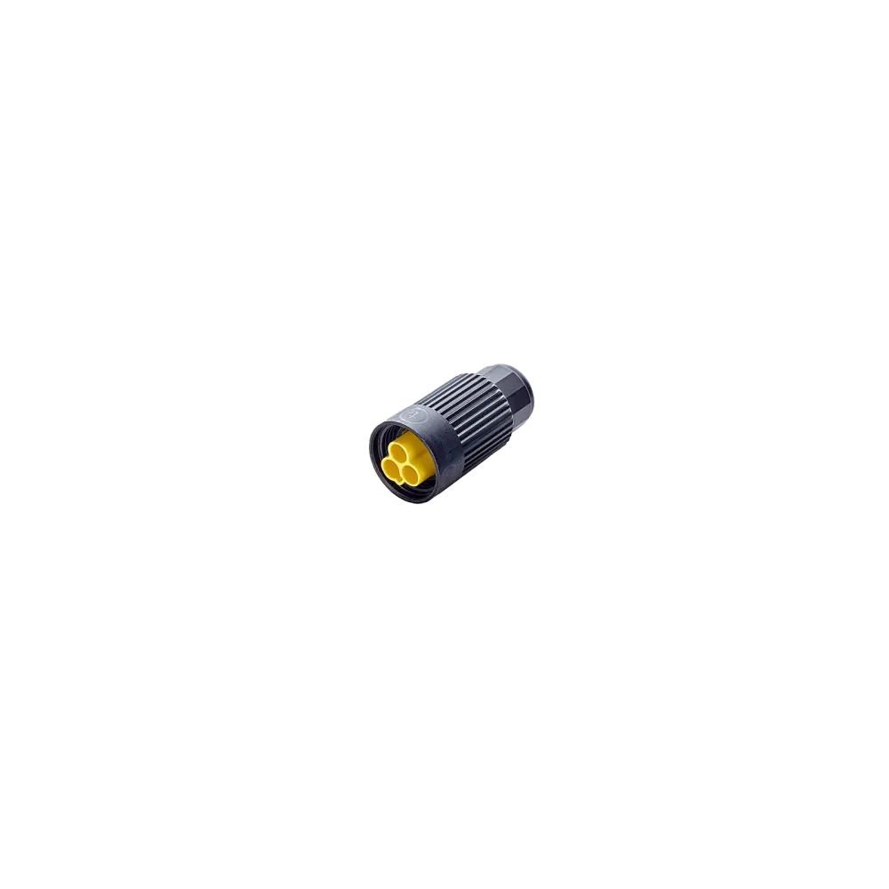 Mini round plug, 2p, plug, screw connection, 0.5-2.5mm2, D7.0-12.0mm, IP66/IP68