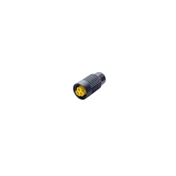 Mini round plug, 2p, plug, screw connection, 0.5-2.5mm2, D7.0-12.0mm, IP66/IP68