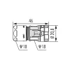 Housing M16 cable connector TWILOCK