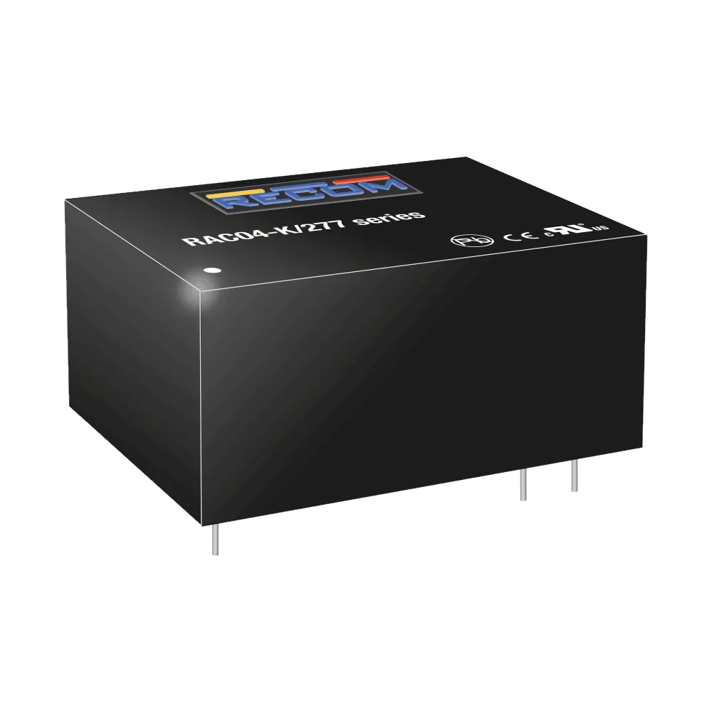 4W AC/DC power supply unit, PCB mounting, 15V/267mA