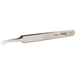 Precision tweezers with very fine tips, angled 30°