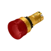 Emergency stop switch, 1x NC contact, push-in connection, with lighting 24Vdc