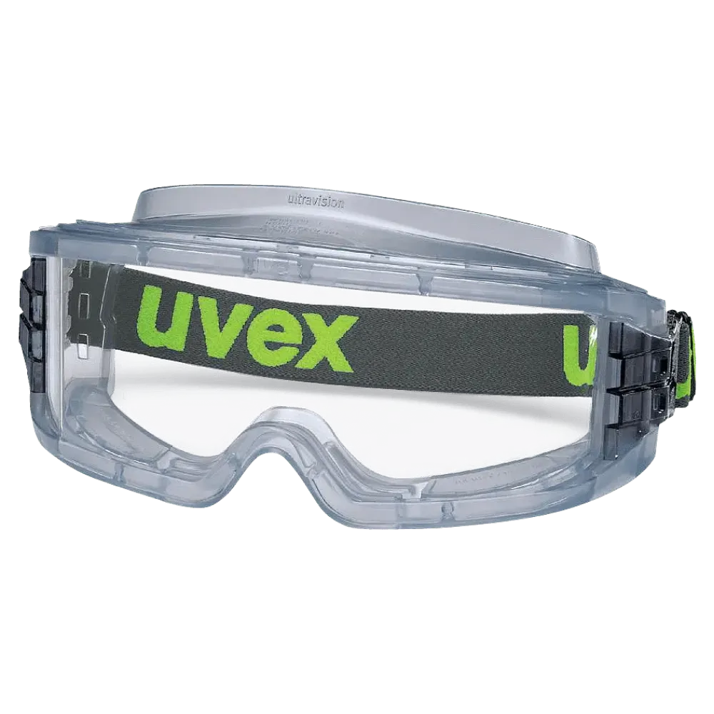 uvex ultravision full-vision goggles anti-fog, scratch-resistant, chemical-resistant