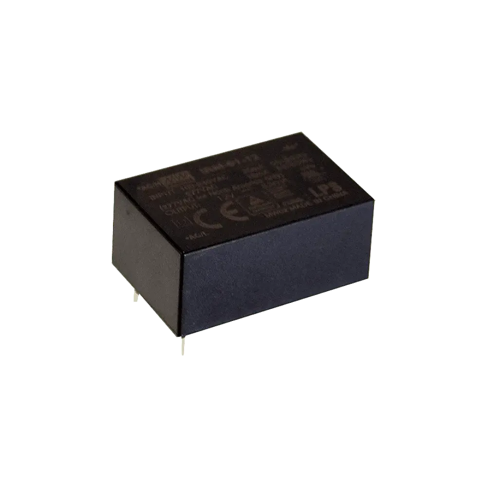 1W AC/DC power supply unit, PCB mounting, 5V/200mA