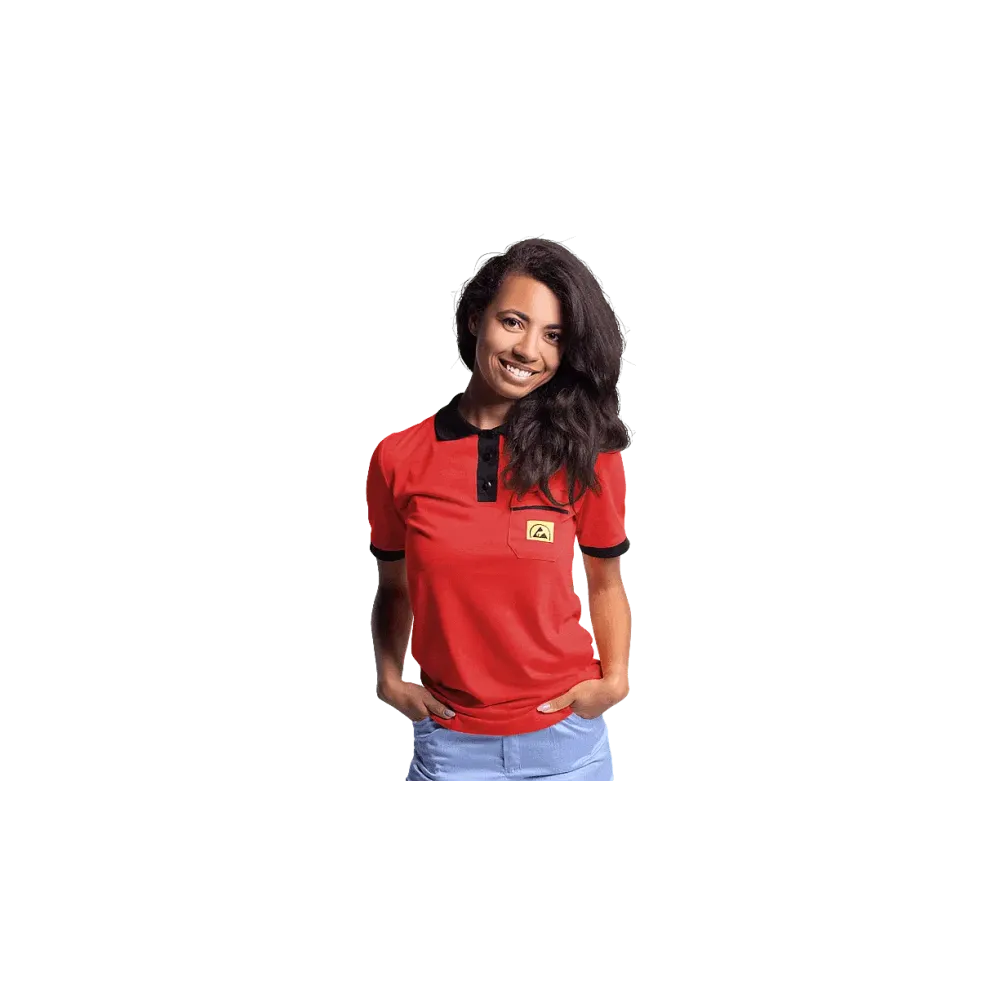 ESD polo shirt for women