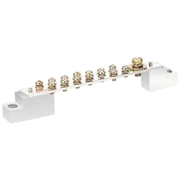 Earthing bar with insulator, 250A, number of poles: 15