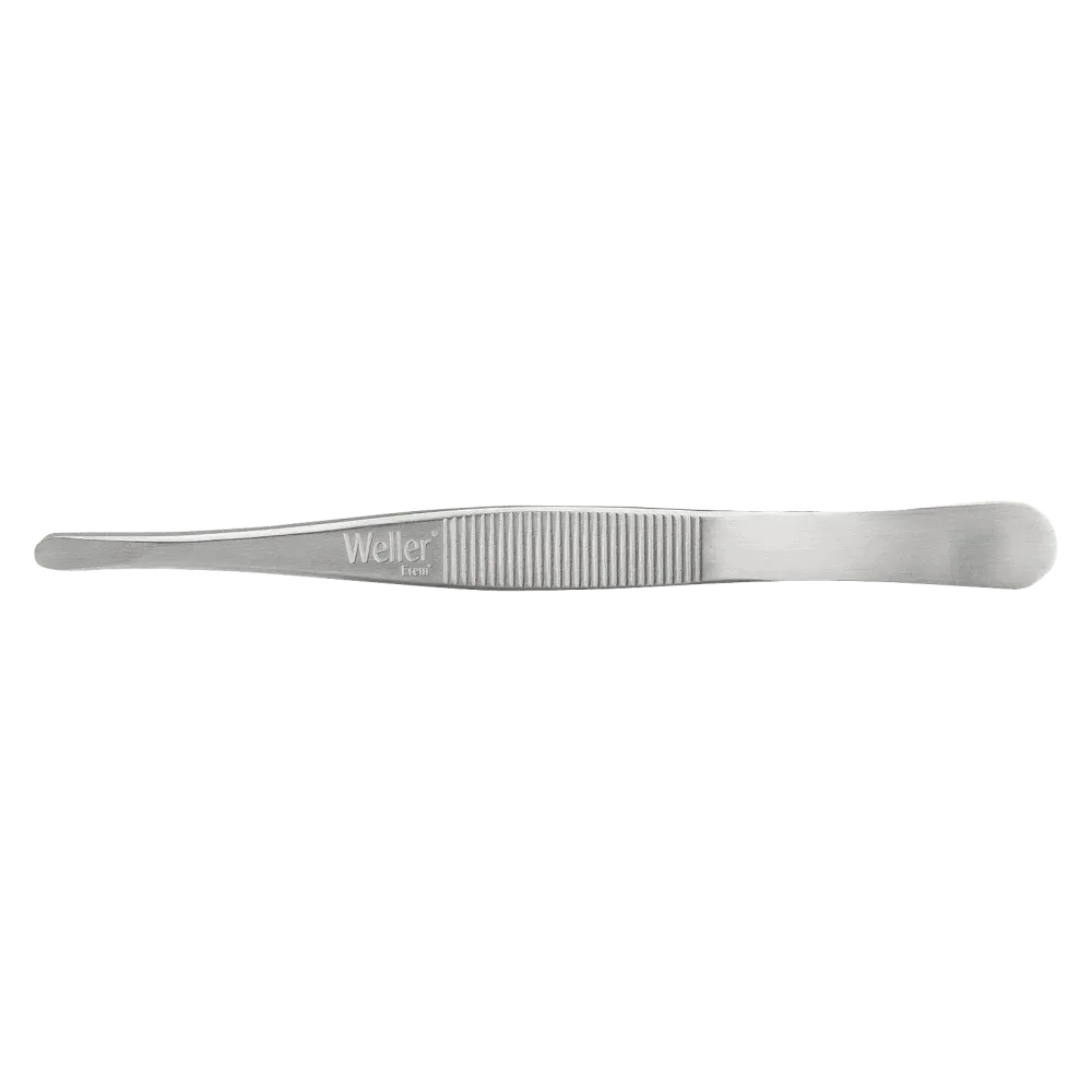 Precision tweezers with flat, round, slightly wider tips