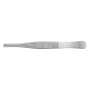 Precision tweezers with flat, round, slightly wider tips