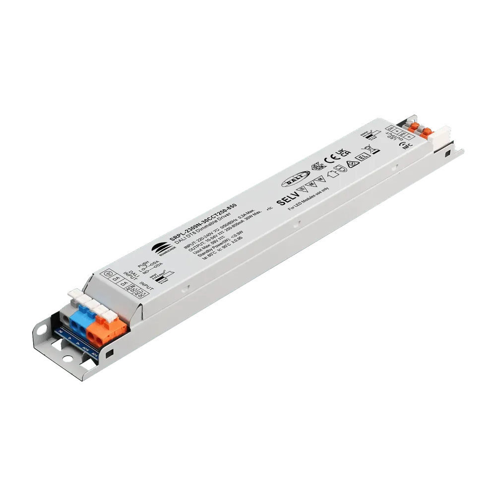30W DALI2 DT6, AC-PUSH, linear constant current LED driver, NFC