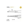 ESD replacement tips for 5-431 (pair) 1.5mm wide, conductive