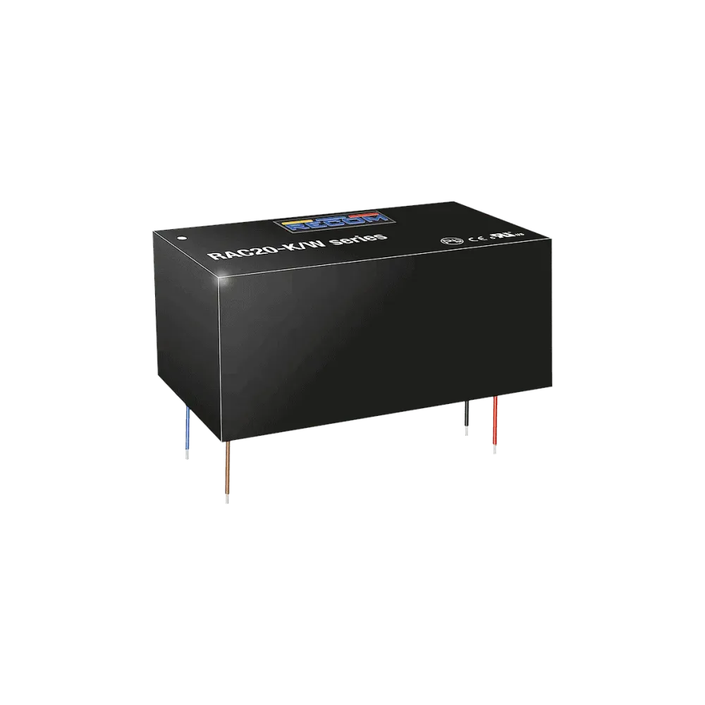 20W AC/DC power supply unit, PCB mounting, 24V/830mA