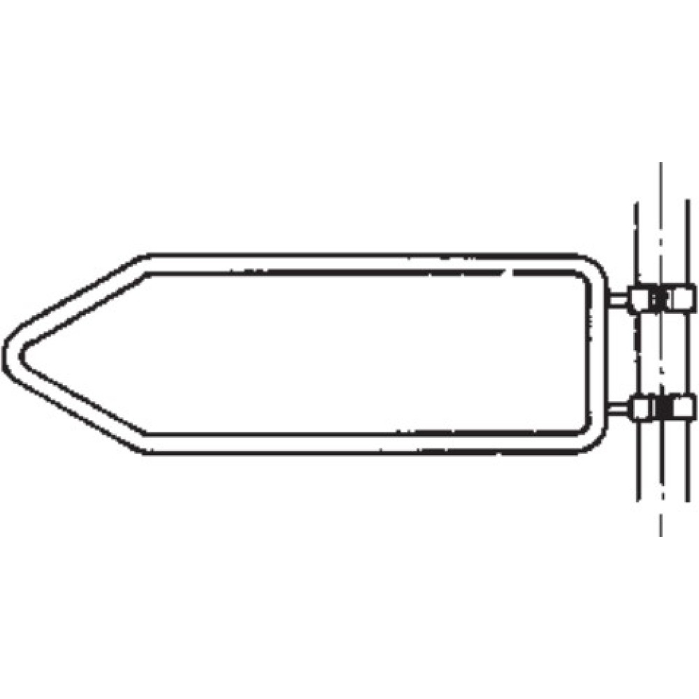 Signpost with fixed clamp mounting