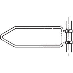 Signpost with fixed clamp mounting
