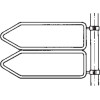 Double signpost with fixed clamp mounting