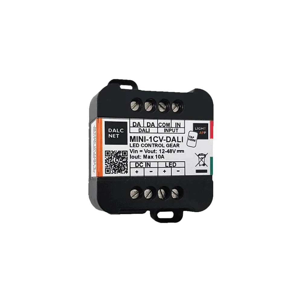 1 channel DALI LED dimmer, many DALI parameters directly programmable with the LightApp