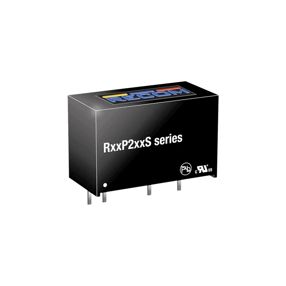 2W DC/DC converter, input 24V +/-10%, output 12V/167mA, SIP7