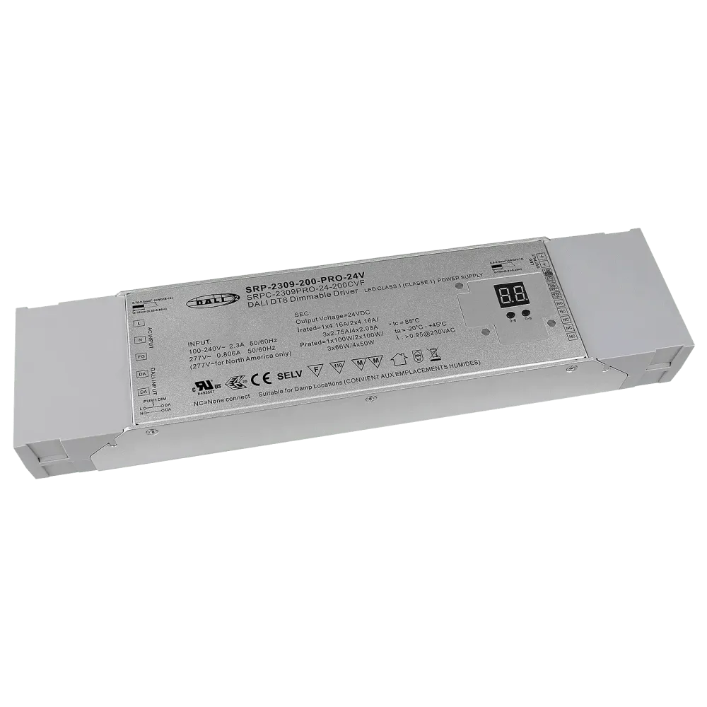 200W DALI2 DT8, 4in1, 24Vdc constant voltage LED driver