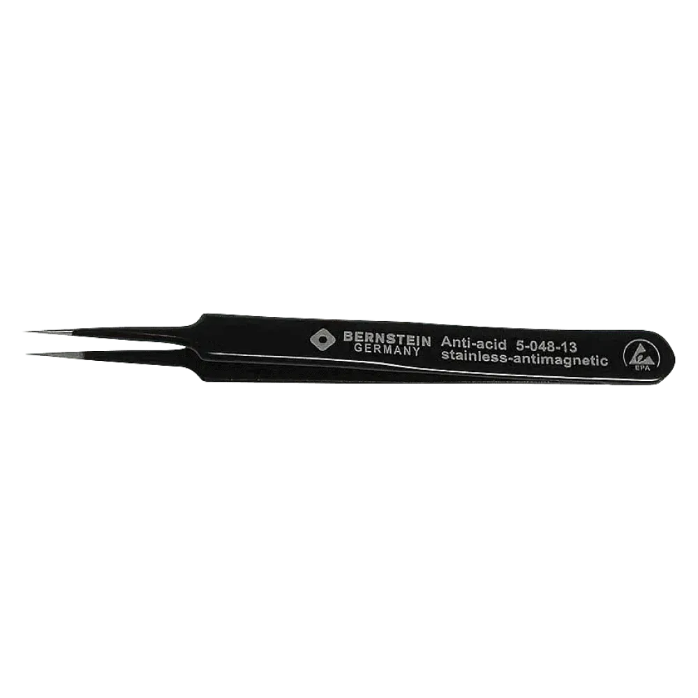 ESD SMD tweezers 110mm shape 5 stainless steel, very pointed