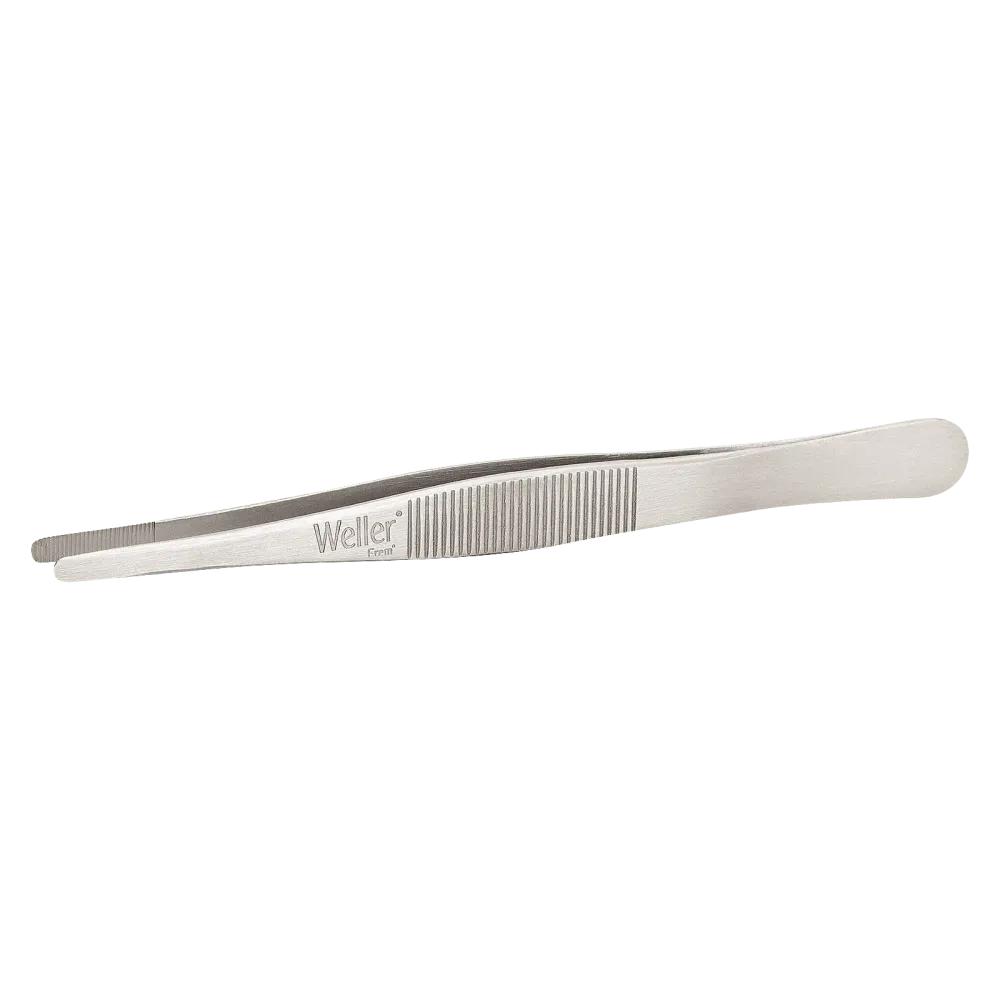 Tweezers with large, flat, round tips