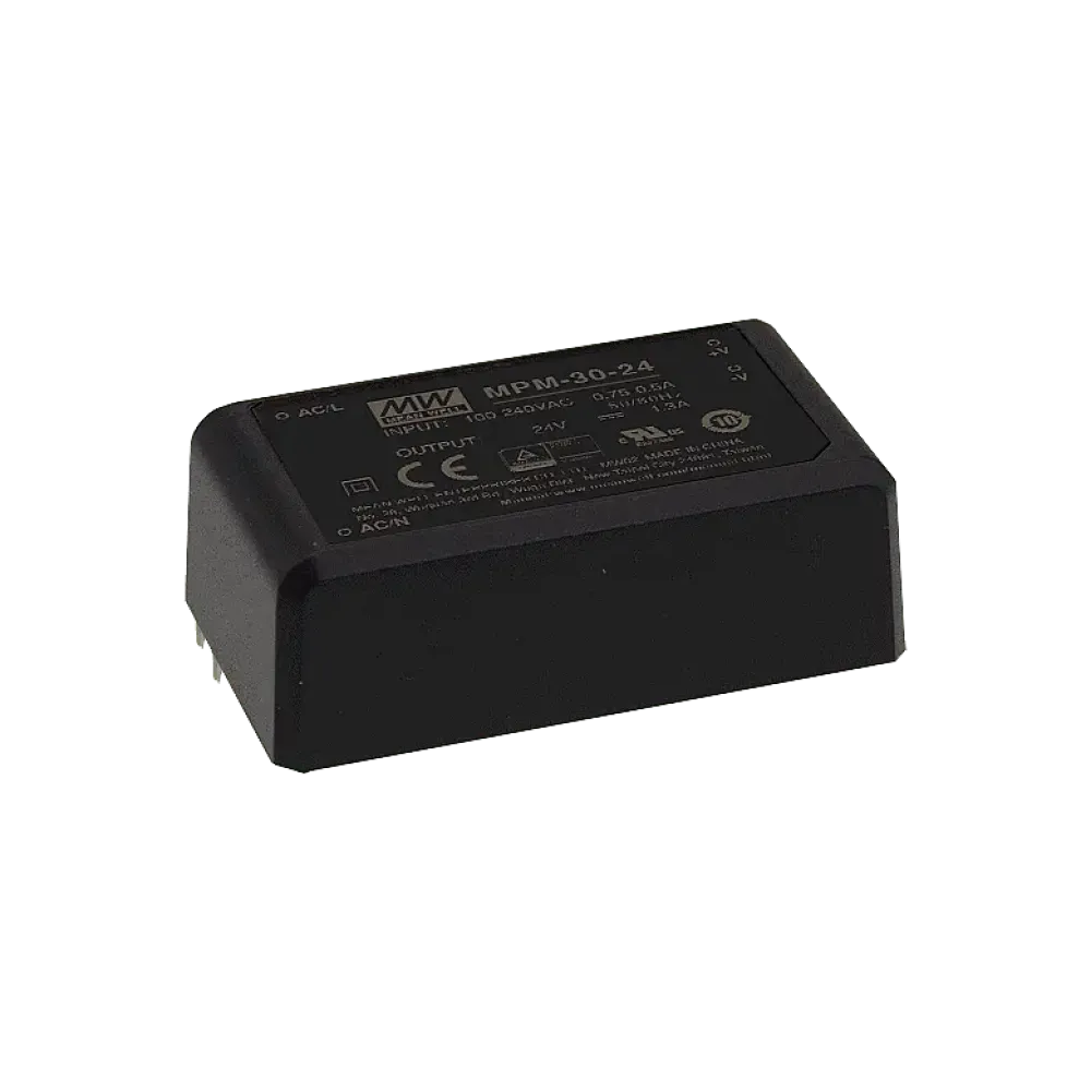 30W medical AC/DC power supply unit, PCB mounting, 48V/0.63A