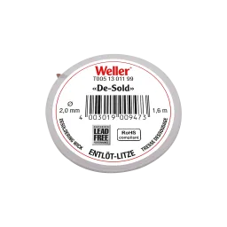 Desoldering braid 1.6 m spool, width 2 mm