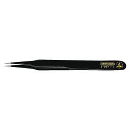 ESD SMD tweezers 120 mm shape 2 stainless steel, dissipative