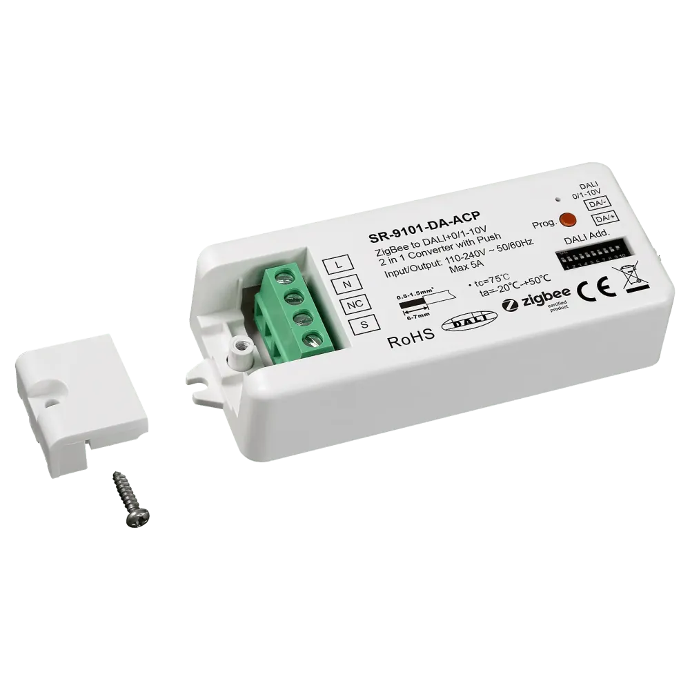 Signal converter ZIGBEE 3.0 + Push to DALI DT6/DT8 + 0/1-10V