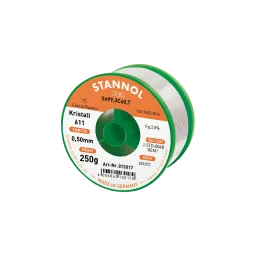 Solder wire crystal 611, Sn99,3Cu0,7 - FLOWTIN TC - Fairtin, 0.5mm, 250g