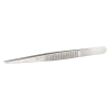 Precision tweezers with medium-fine tips and serrated finger profile