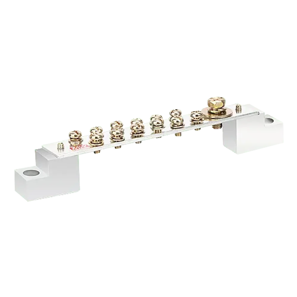 Earthing bar with insulator, 250A, number of poles: 13
