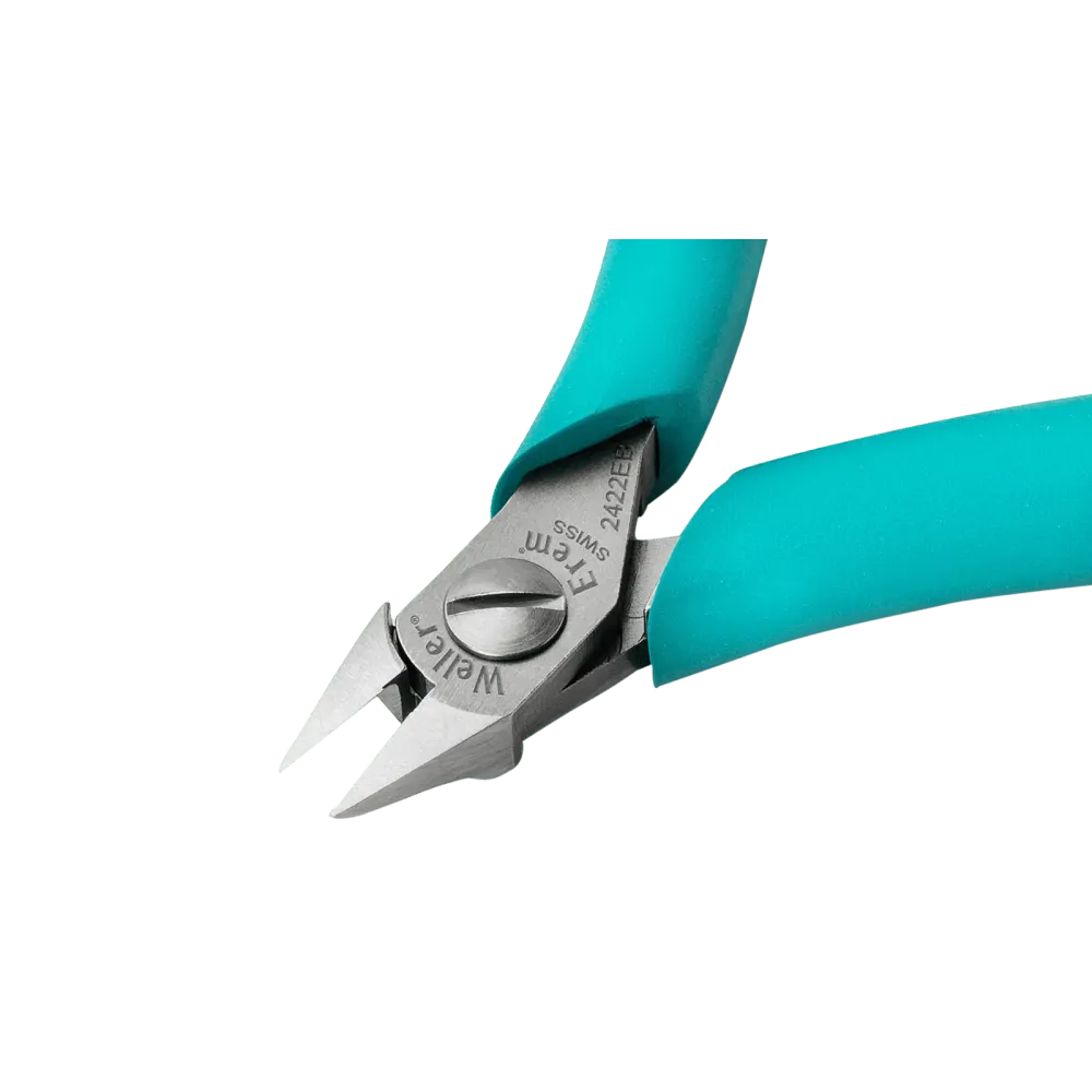 Ergonomic side cutter, 5″, with tapered head, flush