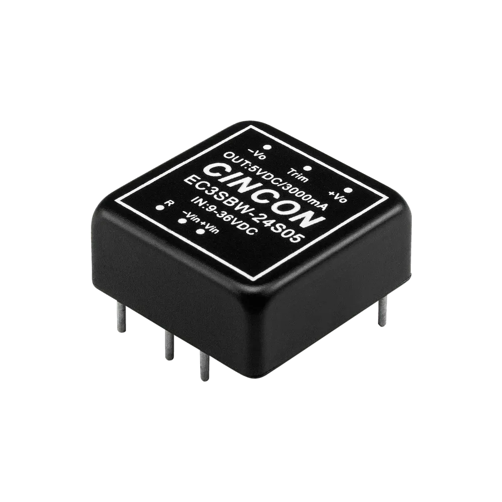 15W DC/DC converter, input 9...36V, output 15V/1A