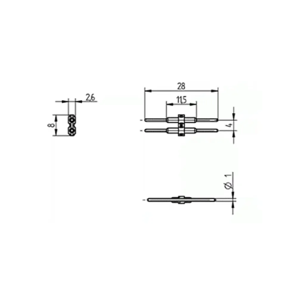 BJB SMD Mini B2B connector 2-pin