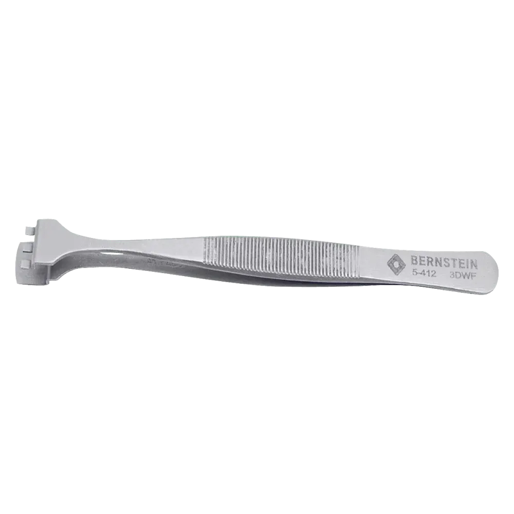 Wafer tweezers 130mm shape 3 DWF with teeth