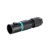Techno Micro round plug, 3p, screw connection, 0.25-1.0mm2, L-N-PE, D7-8, IP66/IP68/IP69